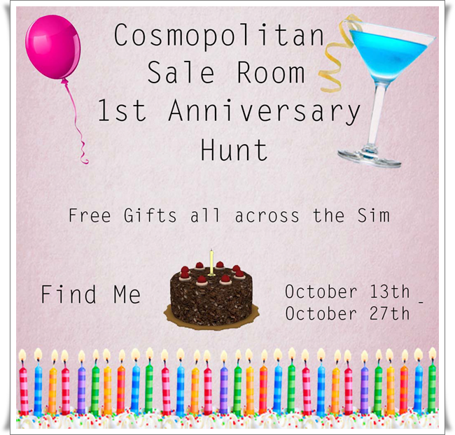 Cosmopolitan Sale Room 1st Anniversary Hunt