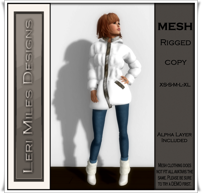LMD Ad MP Down Jacket MESH White
