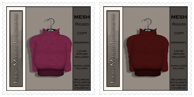 LMD Ad MP Crop Sweater Pink-Red