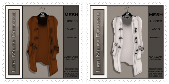 LMD Ad MP Pea Coat MESH Pumpkin Houndstooth-White & Black