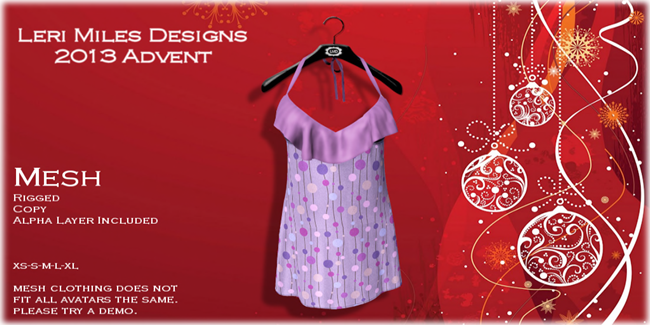 LMD Ad Laken Dress Advent 21