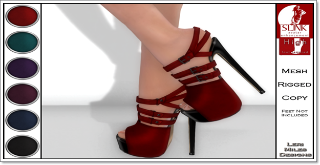LMD Ad Display Beth Slink High Heels Scarlet